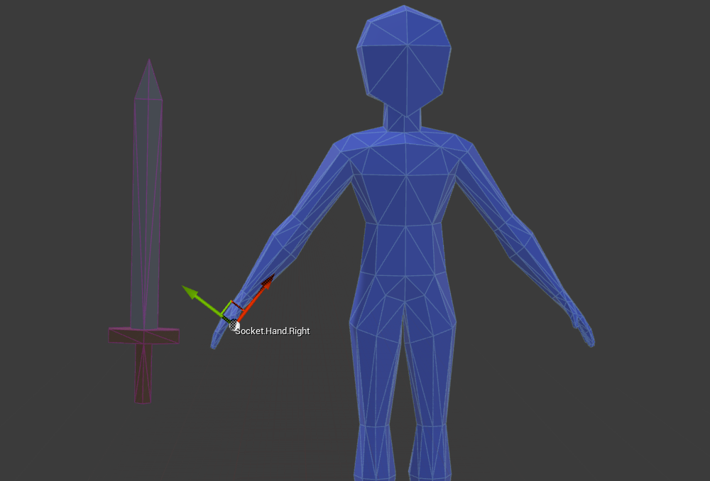 Pawn sword attachment