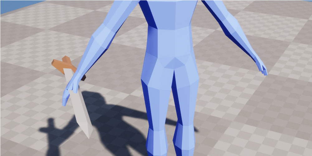 Sword attached wrong