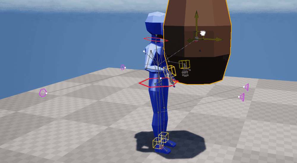 Sequencer hand IK constraint