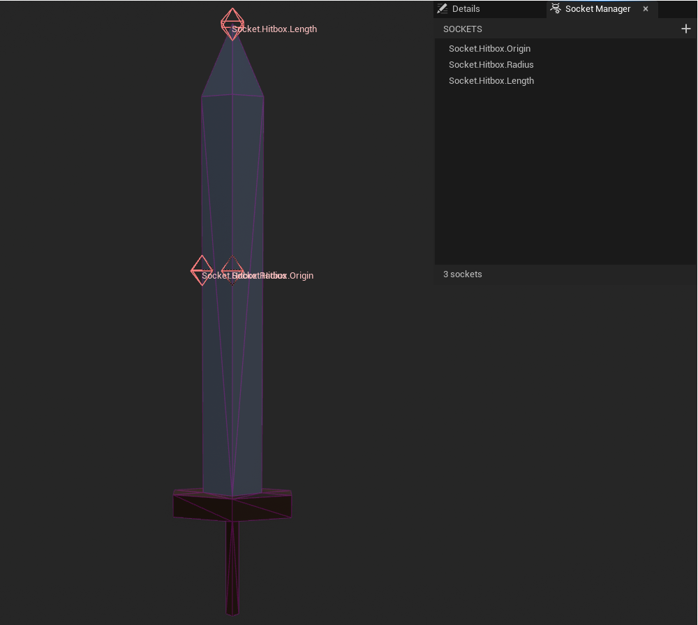 Greatsword with sockets